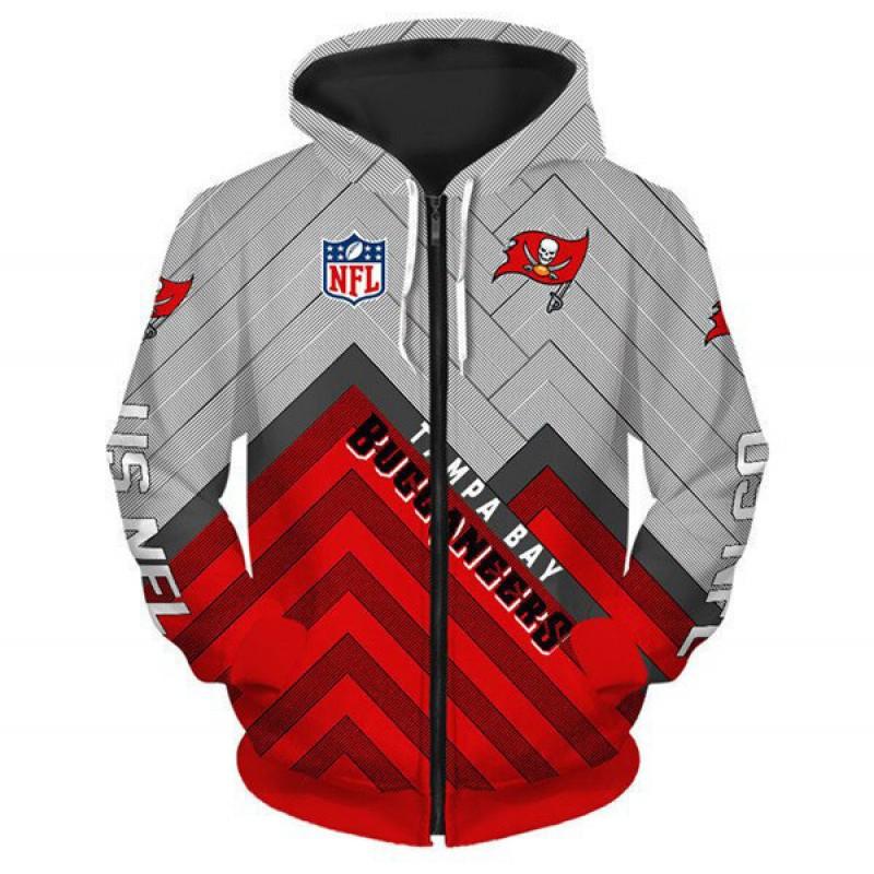 Herren Damen NFL Kapuzen-Reißverschluss-Sweatshirt Digitaldruck Lockerer Schnitt Freizeit-Sportbekleidung Alles