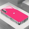 Romantic heart-shaped metallic paint glass phone case suitable for Samsung Galaxy S26 S25 S24 S22 S21 S20FE Ultra Plus anti drop