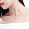 Bead Clover Pendant 925 Sterling Silver Natural Pearl Necklace Women's Niche Design Neck Chain ins Clavicle Chain