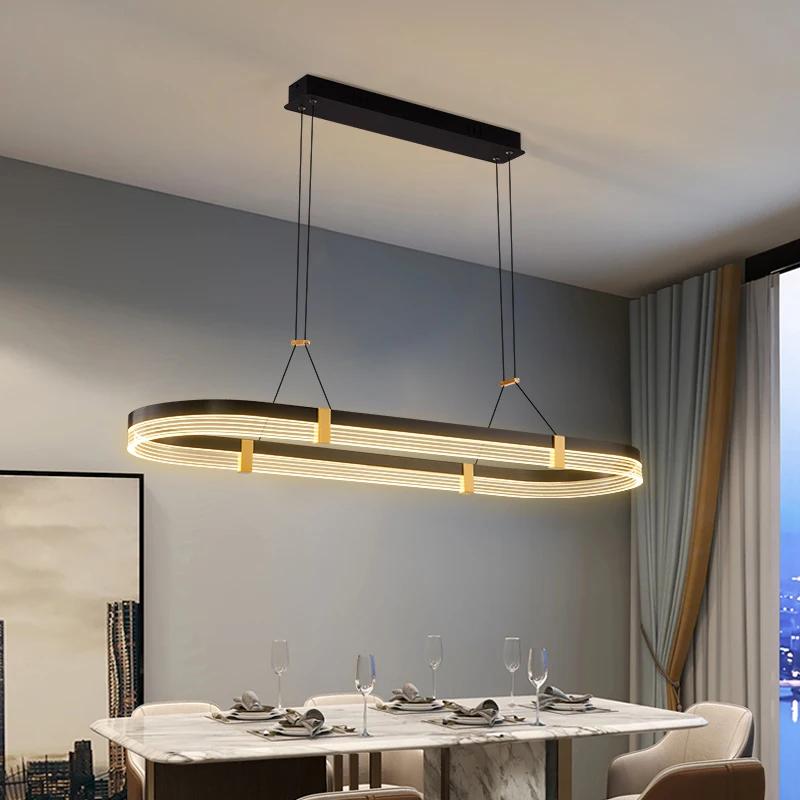 Modern minimalist restaurant pendant light Nordic creative personality designer art bar kitchen long dining table pendant light