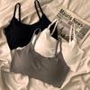 Ice Silk Bra Solid Color Women's Fashion Simple Skin Friendly Yoga Exercise Breathable Sleep Bra No Steel Rim Underwear