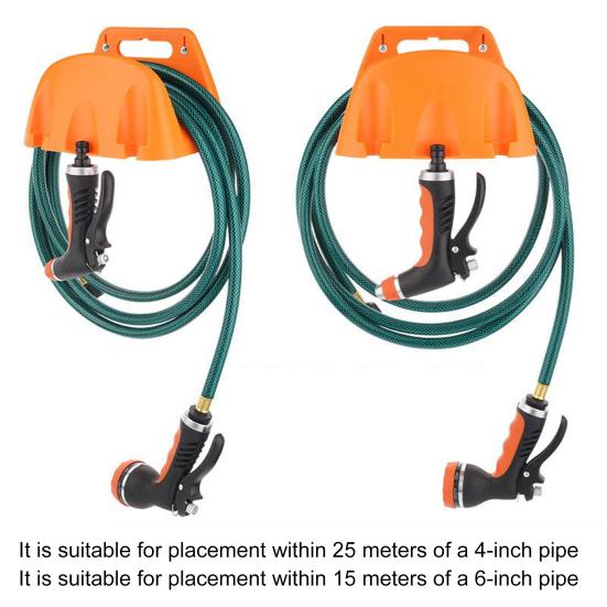 Garden Hose Holder Wall Mounted Hose Hanger Tangle-free Hose Organizer Hose Reel Hook for Outside Yard Garage Storage
