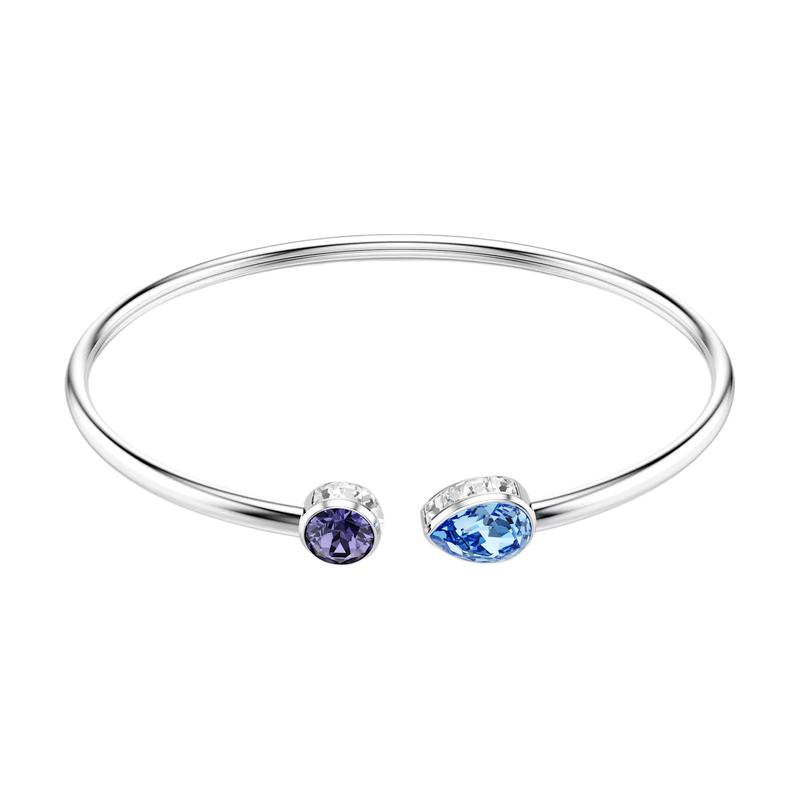 Swarovski Chroma inlaid design crystal bracelet, same style for men and women, silver 5741780