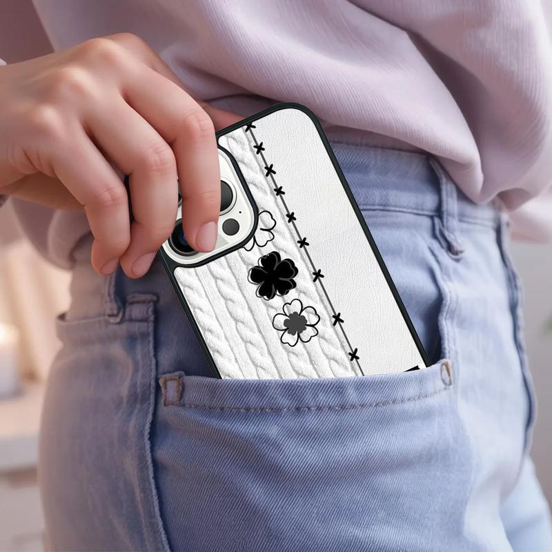 Luxury Chessboard Grid Love Heart Phone Case For iPhone 17 Air 15 16e 14 13 Pro Max Coque 12 11 Pro Max PLUS cover