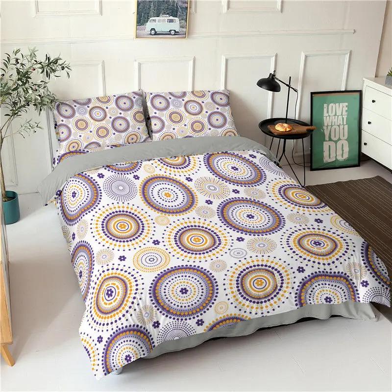 

Soft Mandala Duvet Cover Set Bohemian Geometric Floral Bedding Set Microfiber Twin Full Queen King Quilt Cover For Bedroom Decor EU Single(135x200cm)