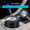 Creative Rotating Ashtray with Open/Close Feature and Anti-Fly Blade for Home Decor