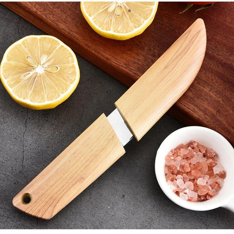 Rozsdamentes acél kézi kés éles hordozható háztartási gyümölcskés új kültéri kempingkés