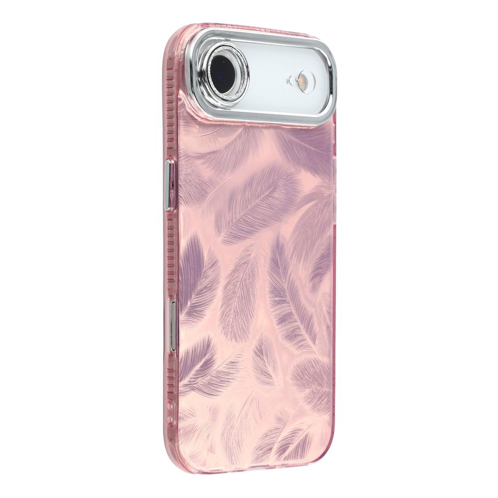 For iPhone 17 Air Case IMD Design Shockproof Hybrid Phone Cover with Glass Lens Film