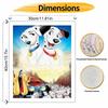 Disney 101 Dalmatians oil paint by numbers painting kit handmade diy home decor gifts for artsy wall hanging craft hobby decor supplies