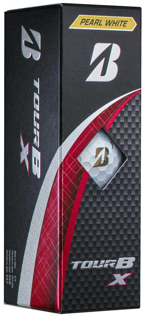 BRIDGESTONE TOUR B X Golf 2024 Pearl White Balls, Model, 12-Pack, (B4GXJ)