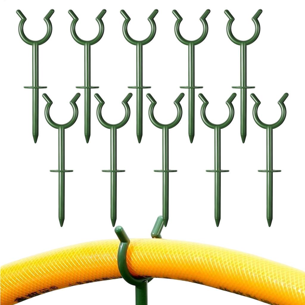 Garden Hose Holder Guide Support Rack Double Hose Guide Stake for Garden Yard Watering Plant Protection Holder Smooth Hose Flow