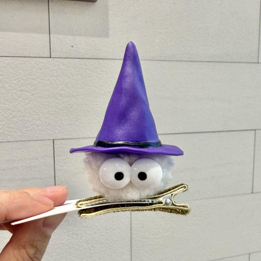 Ghost Halloween Witch Hat Headband Bow Halloween Hair Clip Interesting Cone Hat Hair Hoop Men