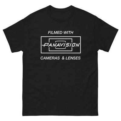 Filmed With Panavision Graphic 100% Cotton T-shirt Mens Tees Top Unisex Classic Tee