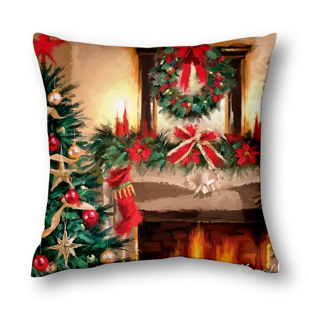 Christmas Cushion Cover - Upgrade Your Living Room Decor With Festive Feel Home Decor Pillow Case Art Cushion Cover