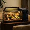Heating Pad Integrated Fish Tank Built-In Light Desktop Fish Tank  Office Decor