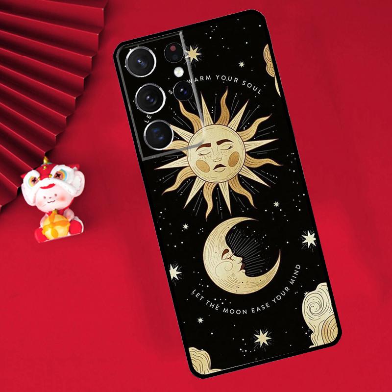 

Hippie Sun and Moon Art Case For Samsung Galaxy S24 S23 S25 Ultra S20 FE S21 S22 Plus S9 S10 S25 FE Cover Funda Galaxy S20
