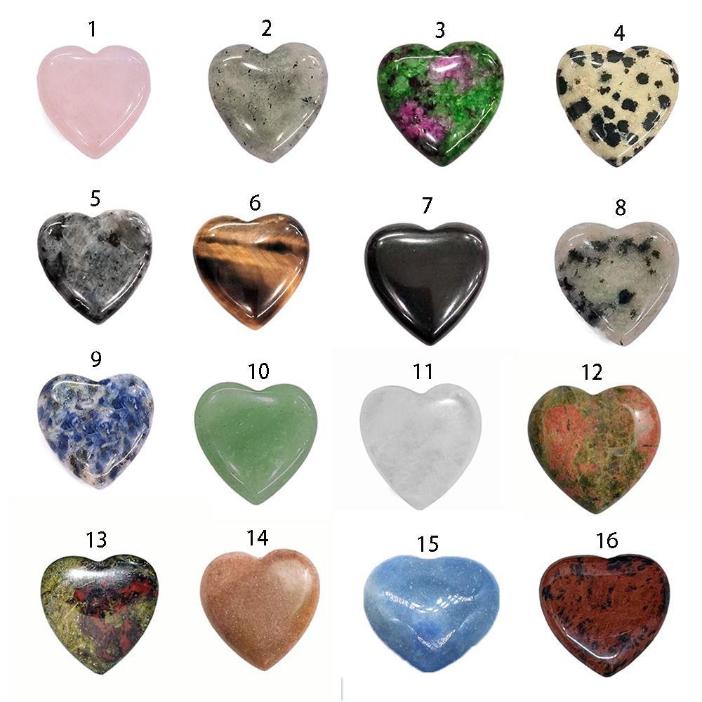 Non-porous Heart-shaped Stone Natural Quartz Crystal Ornaments Funny Natural Crystal Stones  Gift