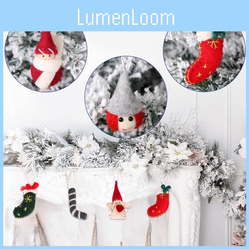 Delightful Christmas Plush Dolls With Colorful Hats Perfect For Holiday Decor