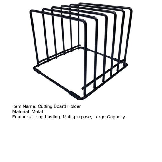 1/2 Adet Kesme Tahtası Tutucu Mutfak Tava Düzenleyici Kaymaz Ayaklı Büyük Kapasiteli 5 Yuvalı Tasarım Fırın Tepsisi Saklama Rafı