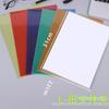 Transparent A4 Waterproof L-Shaped Folder, Thickened Multi-Layer File Bag with Two-Page Insert Clip