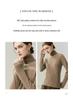 Women's 100% Pure Cashmere High Neck Sweater - Soft, Skin-Friendly, Loose Knit for Autumn/Winter