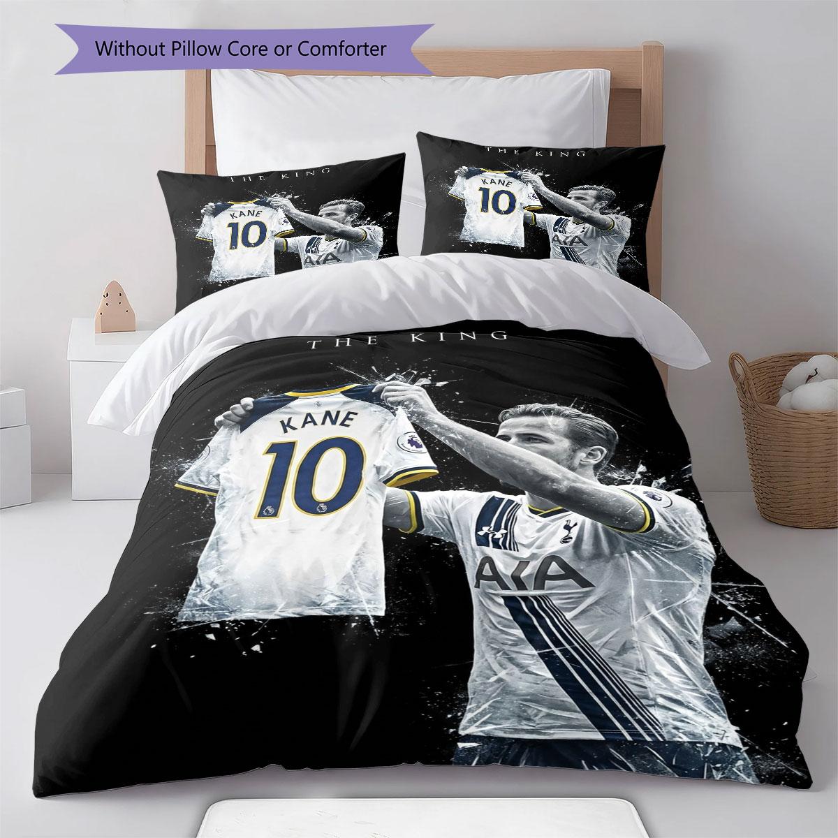 Harry Kane Bettwäsche Bettdecke Set Bettbezug Kissenbezug Heimdekoration Geburtstagsgeschenk (1 Bettbezug + 2 Kissenbezüge, ohne Füllung) 135x200cm