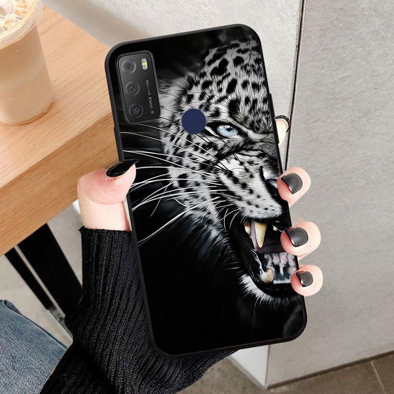 For Alcatel 1S 2021 Cases 6025H 6025D Wolf Lion Soft TPU Silicone Phone Cases For Alcatel 1 S 2021 Back Cover Bumper Funda Coque