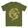 Unisexs TShirts Chinese New Year 2026 Fire Horse Year of The Horse Humorous Cotton Tees Short Sleeve T Shirts O Neck Clothes