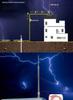 Stainless Steel Lightning Rod Grounding Wire and Bracket for Outdoor Roof Protection