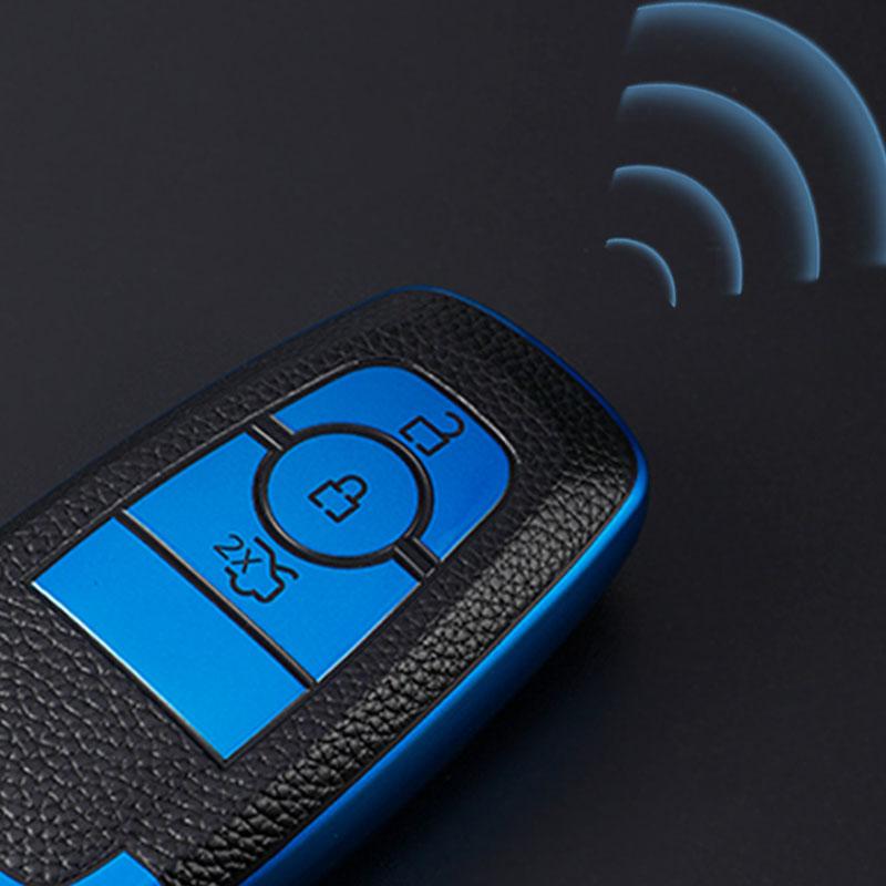 PENTRU Ford Focus Edge Explorer Escort Mondeo Mustang Ranger din piele TPU Car Smart Key Cover Carcasa Shell Geanta Protector Breloc