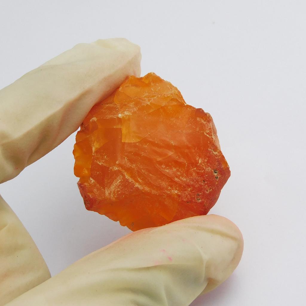 NATURAL Orange Sapphire ROUGH 190.35 Ct Huge Size Uncut CERTIFIED Loose Gemstone