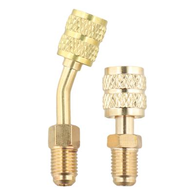 HVAC Tool 45 Angle Adapter Brass Material Hassle-free Installation Leakproof Design Brass And Rubber Adapters Adapter