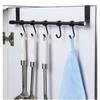 No Drill Hanging Towel Rack For Kitchen Stainless Steel Over Cabinet Door Storage Organizer For Dishcloth Gloves Sponge Holder
