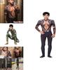 Aquaman Arthur Curry Cosplay Kostüm Bodysuit Perfekt für Halloween Cosplay**