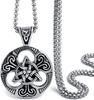 European Retro Punk Claddagh Pendant Necklace for Men