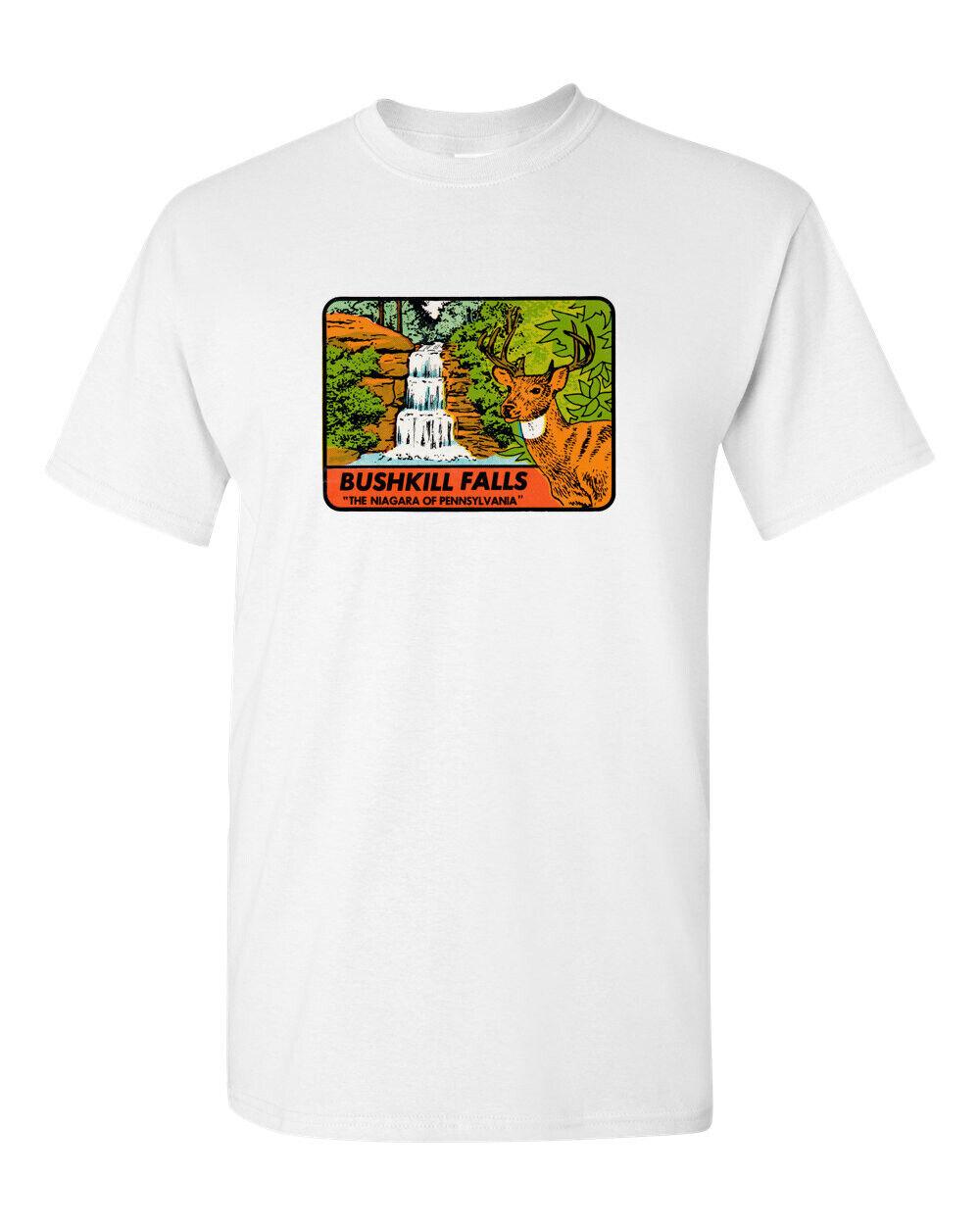 T Shirt Vtg Travel Art 100% Cotton Pennsylvania State Souvenir Retro Bushkill XXXXL
