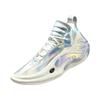 Li Ning WOW11 Dämpfung Leichtgewicht Rückprall Mittelhohe Basketballschuhe Herren Silber ABAU049-10
