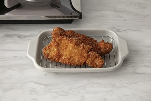 [Amazon.co.jp Exclusive] Fuji Horo Square Tempura Pot, Pink, IH Compatible, Includes Thermometer, Frying Net, and Tray, Gift Item