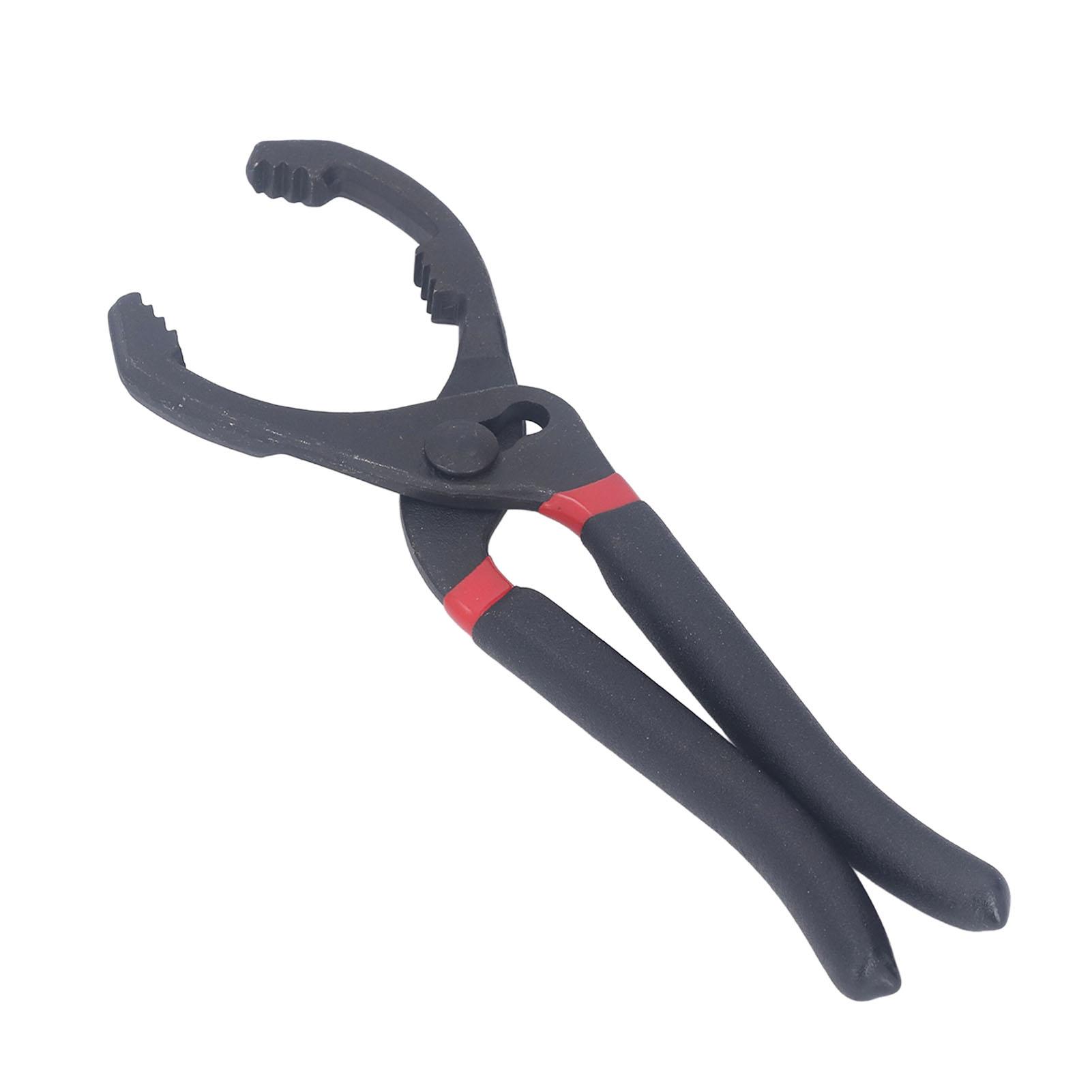 

Клещи для масляного фильтра Прочные из нержавеющей стали Удобная рукоятка Регулируемые Хорошая торсионная сила Инструмент для снятия масляного фильтра