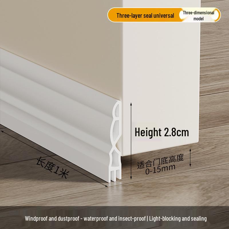 Windproof Door Gap Seal Strip for Draft Protection On Glass & Room Doors