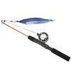 Funny Cat Stick Realistic Flexible Interactive Pulley Telescopic Fishing Rod Cat Toy for Cats(Saury