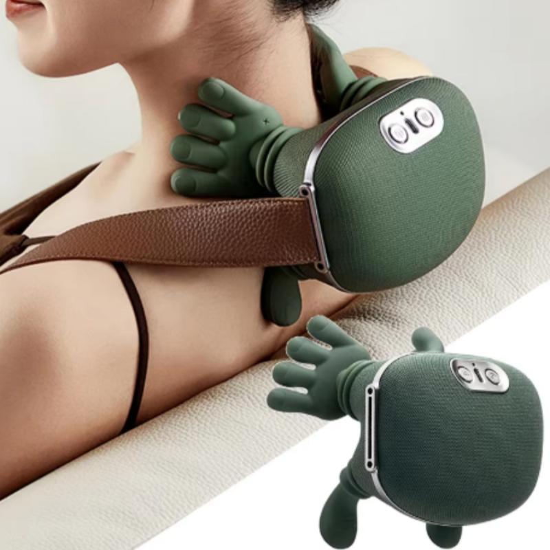 Bionic Neck Shoulder Massager Kneading Massager 3 Level Modes Neck Cervical Waist Leg Body Muscles Massage Pillow