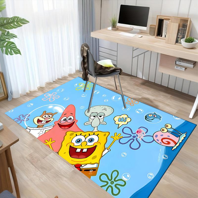 Spongebob Friends Adventure Carpet For Playroom Bedroom Living Room Sofa Home Decorkids Game Area Rug Nonslip Floor Mat