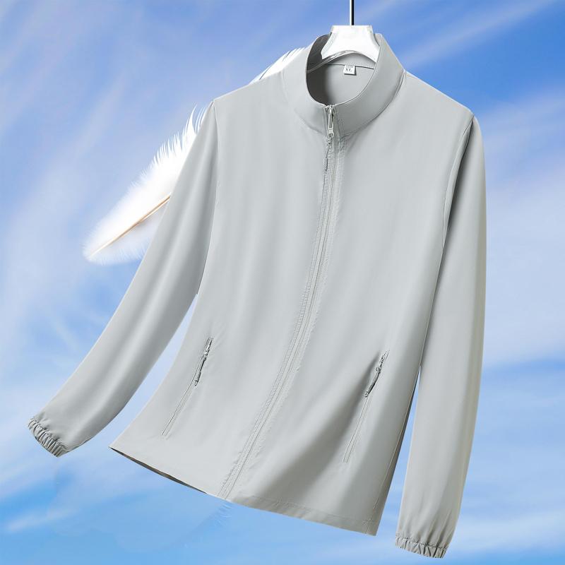 Lightweight Sunscreen Stand Up Collar Cool Feeling Coat