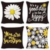 Pillow Cover Ins Style Daisy Summer Nordic Home Decoration Bedside Cushion Core Cover Linen
