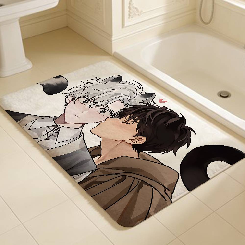Passion Bl Anime Floor Mat Rectangle Anti-slip Home Soft Badmat Front Door Indoor Outdoor Mat el Decor Mat