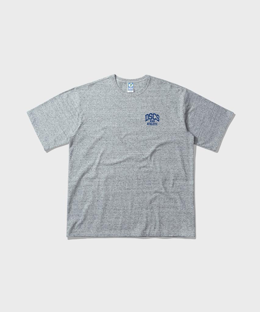 DISCUS ATHLETIC Heavyweight Dcsc Small Logo T-Shirt Heather Grey
