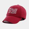 New Spring and Summer Letter Embroidered Baseball Cap Women's Versatile Face Peaked Cap Outdoor Travel Sun Protection Visor Tide