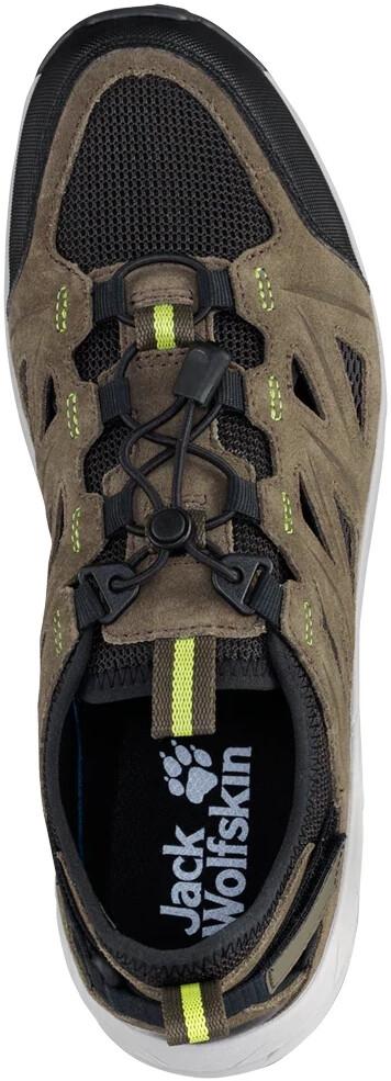 Hiking Shoes Jack Wolfskin Woodland 2 Hybrid Low M Khaki/lime