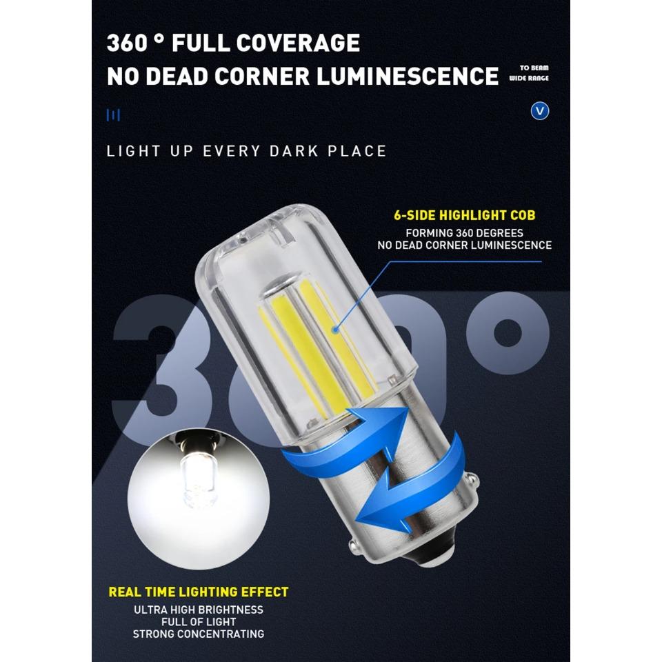 1pcs 6 Filament Super Bright Led 1156 X1 BA15S P21W Car Reverse Light Brake Bulb Lamp 12V Drop Shipping Supported